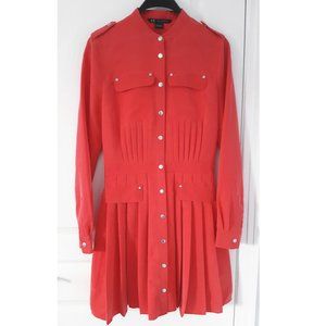 Armani Exchange Coral Flare Shirt Dress